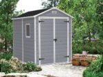 Keter Manor grau – Gartenhaus – mit Seitenfenster – 186x237x227 cm – Bild 4
