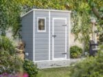 Keter Manor Pent grau – Gartenhaus – mit Seitenfenster – 183.5x111x200.5 cm – Bild 4