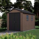 Keter Newton plus 7511/1175 – Gartenhaus – Mit Doppeltür und Fenstern – 230x350x246 cm