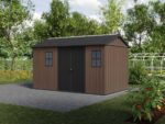 Keter Newton plus 7513/1375 – Gartenhaus – Mit Doppeltür und Fenstern – 230x413x246 cm – Bild 2