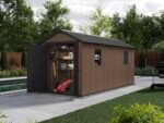Keter Newton plus 7515/1575 – Gartenhaus – Mit zweiflügeliger Tür und Fenstern – 230x476x246 cm – Bild 2