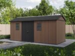 Keter Newton plus 7517/1775 – Gartenhaus – Mit Doppeltür und Fenstern – 230x539x246 cm – Bild 2