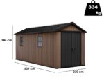 Keter Newton plus 7517/1775 – Gartenhaus – Mit Doppeltür und Fenstern – 230x539x246 cm – Bild 3
