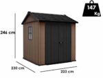 Keter Newton plus 757/775 – Gartenhaus – mit Fenstern – 230×223.8×246 cm – Bild 3