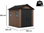 Keter Newton plus 757/775 – Gartenhaus – mit Fenstern – 230×223.8×246 cm – Bild 4