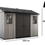 Keter Oakland 1175 – Gartenhaus – mit Seitenfenstern – 350x229x254 cm