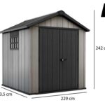 Keter Oakland 757- Gartenhaus – mit Doppeltür und Fenster – 229×223.5×242 cm