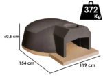 Linea VZ Amalfi – Einbau-Holzbackofen mit Backraum 107 cm – Backkapazität 5 Pizzas