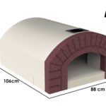 Linea VZ Capri – Einbau-Holzbackofen mit Backfläche 72×70 cm – Backkapazität 3 Pizzas