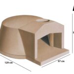 Linea VZ F1 – Einbau-Holzbackofen mit Backraum Ø 85 cm – Kapazität 3 Pizzas