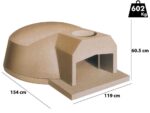 Linea VZ F2 – Einbau-Holzbackofen mit Backraum Ø 107 cm – Backkapazität 5 Pizzas