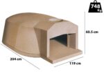 Linea VZ F3 – Einbau-Holzbackofen mit Backraum 107×160 cm – Backkapazität 8 Pizzas