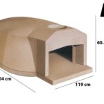 Linea VZ F3 – Einbau-Holzbackofen mit Backraum 107×160 cm – Backkapazität 8 Pizzas