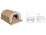 Linea VZ F4 – Holzbackofen mit Backfläche 56×61 cm – Backkapazität 2 Pizzas – Bild 2