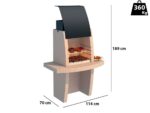 Linea VZ Formentera – Grillkamin für Brennholz/Holzkohle
