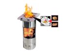 Linea VZ Party rot – Pelletgrill mit Pyrolyse-Technologie auf Rädern – Bild 3
