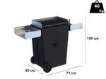 Linea VZ Party schwarz – Pelletgrill mit Pyrolyse-Technologie auf Rädern – Bild 2