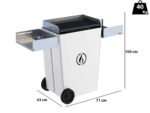 Linea VZ Party weiss – Pelletgrill mit Pyrolyse-Technologie auf Rädern