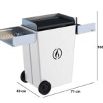 Linea VZ Party weiss – Pelletgrill mit Pyrolyse-Technologie auf Rädern