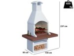 Linea VZ Portorotondo – Grillkamin – für Holz und Holzkohle