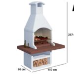 Linea VZ Portorotondo – Grillkamin – für Holz und Holzkohle