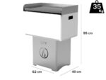 Linea VZ QBY weiß – Tragbarer Pelletgrill mit Pyrolyse-Technologie