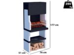 Linea VZ Stoccolma – Grillkamin für Holz/Holzkohle