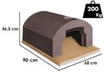 Linea VZ Vesuvio – Einbau-Holzbackofen mit Backraum 56×61 cm – Backkapazität 2 Pizzas