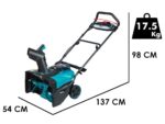 Makita SN001GZ – Akku-Schneefräse – 40V – OHNE AKKU und LADEGERÄT