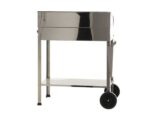 Mille Achille Large – Handgefertigter Holzkohlegrill aus Edelstahl – 67,5x37cm – Bild 2