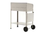 Mille Achille Large – Handgefertigter Holzkohlegrill aus Edelstahl – 67,5x37cm – Bild 3