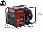 MOSA GE 13000 HBS – Benzin-Stromerzeuger 10.4 kW – Dauerleistung 9 kW 400V – Honda Motor GX630