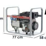MOSA GE 6000 YDM – Diesel-Stromerzeuger 5.1 kW – Dauerleistung 4.5 kW – 230V – Motor Yanmar L 100 N