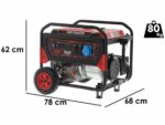 Mosa GE 6900 – Benzin-Stromerzeuger auf Rädern 6.5 kW – Dauerleistung 6 kW – 230V