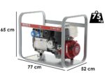 MOSA GE 7000 HBM – Benzin-Stromerzeuger mit AVR 6 kW – Dauerleistung 5 kW – 230V – Honda Motor GX390