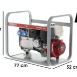 MOSA GE 7000 HBM – Benzin-Stromerzeuger mit AVR 6 kW – Dauerleistung 5 kW – 230V – Honda Motor GX390