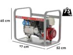 MOSA GE 7000 HBM – Stromerzeuger 6 KW einphasig – Dauerleistung 5 kW – 230V – Honda Motor GX390
