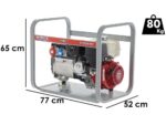 MOSA GE 8000 HBT – Benzin-Stromerzeuger 6.4 KW – 400V – Generator Made in Italy – Honda Motor GX390