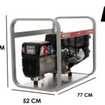 MOSA GE 8000 KBT – Benzin-Stromerzeuger 6.4 kW – Dauerleistung 5.6 kW – 400V – Motor Kohler CP CH440
