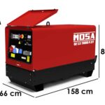 MOSA GE SX-11000 KDT – Diesel Notstromaggregat 400V – 8.8 kW – leise – Kohler Motor KDW702