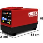 MOSA GE SX-9000 KDM – Diesel-Stromerzeuger leise 8.3 kW – Dauerleistung 7.5 kW 230V + ATS – Kohler Motor KDW702