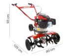 Motorhacke AgriEuro Rotalux 52A L60 mit Loncin Motor 196 ccm – 1 Vorwärtsgang