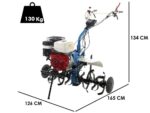 Motorhacke AGT 13000 mit HONDA Motor GX390cc von 389ccm – 2 Vorwärtsgänge + 1 Rückwärtsgang