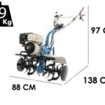 Motorhacke AGT 7500 mit Motor Honda GP200 von 196ccm – 2 Vorwärtsgänge + 1 Rückwärtsgang