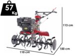 Motorhacke AMA MTZ100G mit Benzinmotor 212ccm 7 PS Gänge 3+1