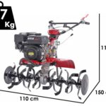 Motorhacke AMA MTZ100G mit Benzinmotor 212ccm 7 PS Gänge 3+1