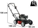 Mulchmäher Marina Systems GRINDER 52 VKW – Mit Motor Kawasaki FJ180V – 52cm Schnittbreite – Doppelmulchmesser