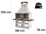 Palazzetti Argos – Grillkamin aus Beton – 3 in 1