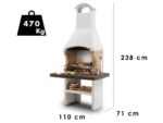 Palazzetti Brest 3 – Grillkamin für Holz und Holzkohle