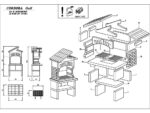 Palazzetti Cordoba – Modul-Grillkamin aus Beton – für Holz und Holzkohle – Bild 2
